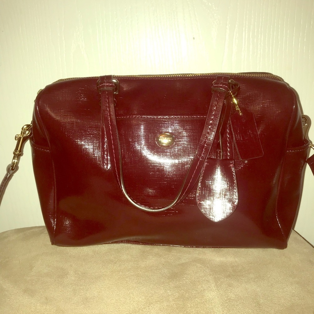 Burgundy Coach purse